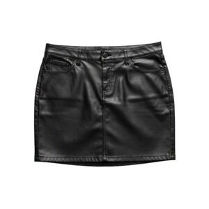 Torrid Black Faux Leather Mini Skirt Pockets Stretch Waist Plus Size 18